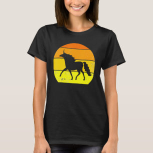 Retro Unicorn Vintage Unicorn Silhouette Wolf Anim T-Shirt