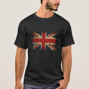 Retro Union Jack Vintage UK Flag Hoodie British T-Shirt