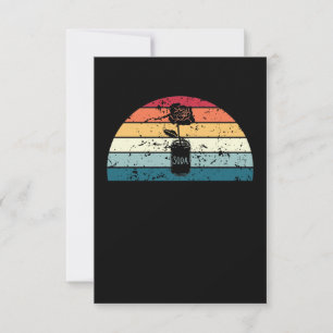 Retro Upcycling Sunset Vintage upcycle Sunrise Thank You Card