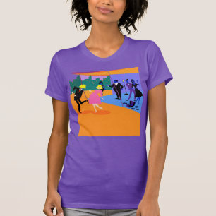 Retro Urban Rooftop Party T-Shirt