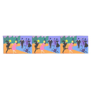 Retro Urban Rooftop Party Table Runner