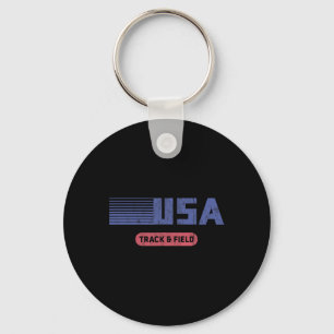 Retro Usa 2020 Team American Track And Field Vinta Keychain
