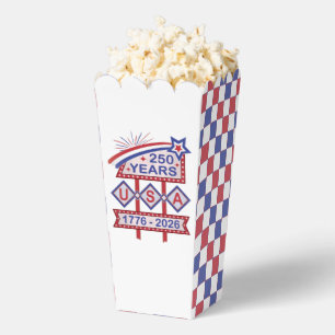 Retro USA 250th Anniversary Marquee Sign 1776-2026 Favor Box