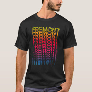 Retro Usa Colourful City  Nostalgic Fremont T-Shirt
