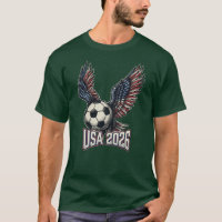 Retro USA Soccer 2026 Eagle Wings T-Shirt