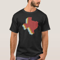 Retro USA State  Vintage Map Texas