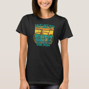 Retro Utah Rider For Salt Lake City Bicycle Enthu T-Shirt