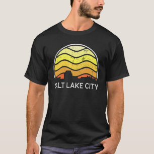 Retro Utah Salt Lake City Visitors Skyline Vintage T-Shirt