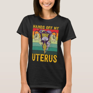 Retro Uterus Support Hysterectomy Recovery Product T-Shirt