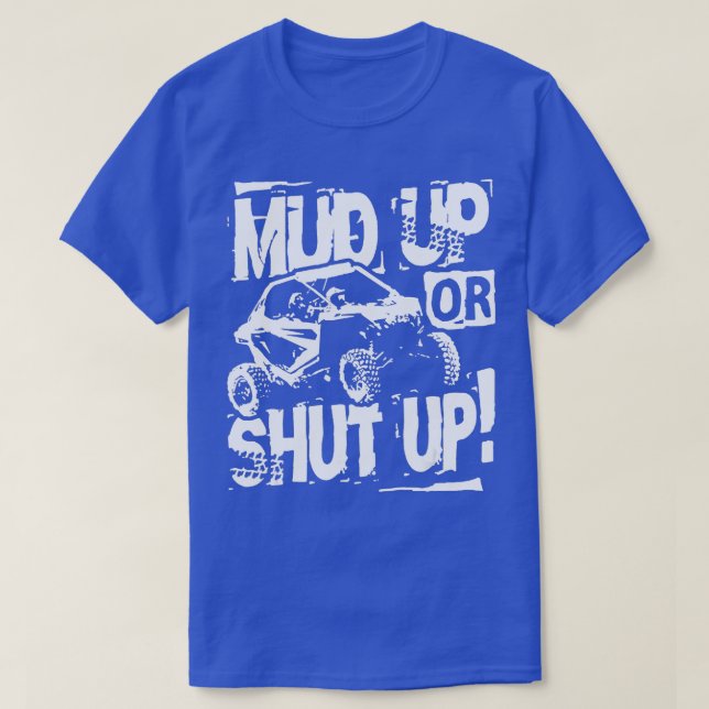 Retro UTV SXS Rider Mud Up ATV Offroad Riding SXS  T-Shirt (Design Front)