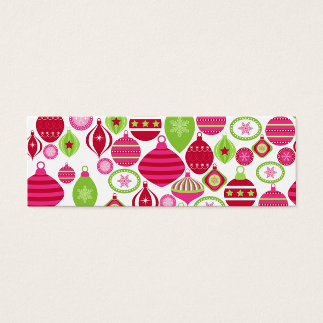 Retro Vacances Ornements Motif de Noël (Devant)