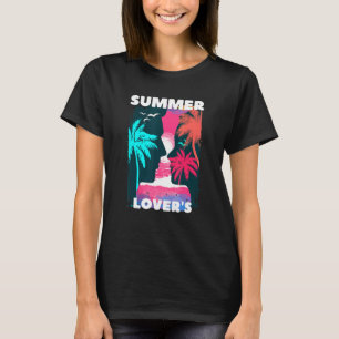 Retro Vacation Couples Vacation Beach Summer T-Shirt