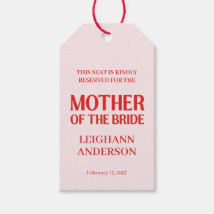 Retro Valentine Bridal Shower Red Pink Gift Tags