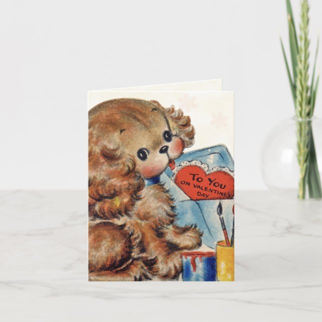Retro Valentine Card for Kids (Front)