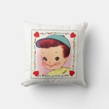 Retro Valentine Girl and Boy