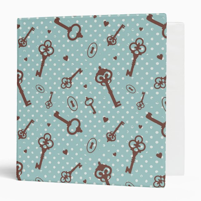 Retro Valentine Keys Binder (Front/Inside)