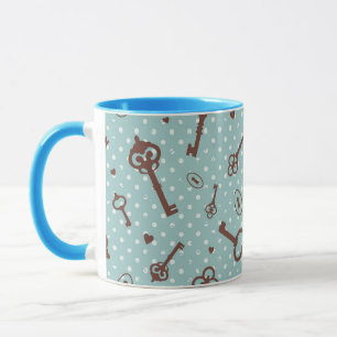 Retro Valentine Keys Mug