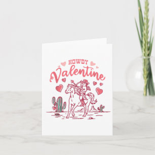 Retro Valentine Western Valentine Apparel Howdy Va Card