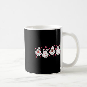 Retro Valentines Day Cute Ghost Boo Spooky Womens Coffee Mug