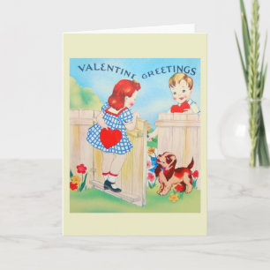 Retro Valentine's Day Greeting Card