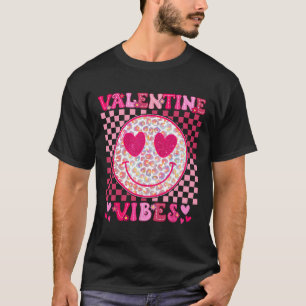 Retro Valentine's Day Heart Valentine Vibes Boys G T-Shirt