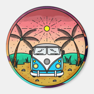 Retro Van Magnet