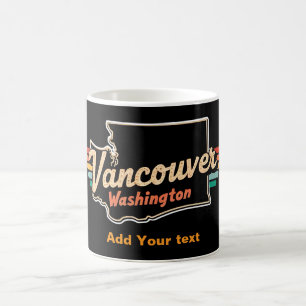 Retro Vancouver Washington State gift Coffee Mug