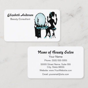 Retro Vanity Beauty Consultant Business Card