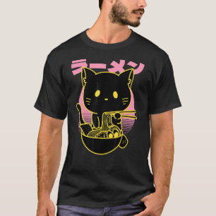 Retro Vaporwave Aesthetic Cool Kitten Cat 80s 90s T-Shirt
