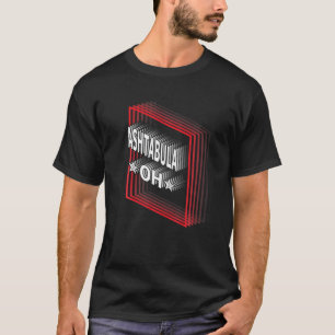 Retro Vaporwave Ashtabula Ohio OH T-Shirt