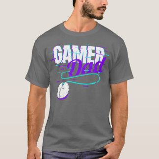 Retro Vaporwave Gamer Gaming Dad family friends T-Shirt