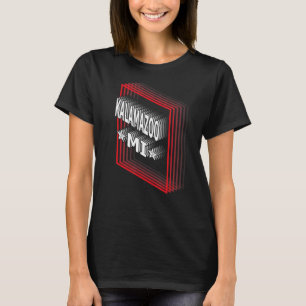 Retro Vaporwave Kalamazoo Michigan MI T-Shirt