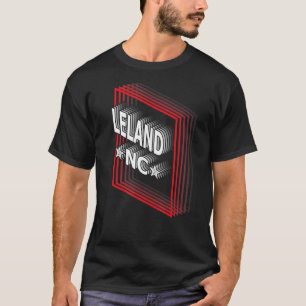 Retro Vaporwave Leland North Carolina NC T-Shirt
