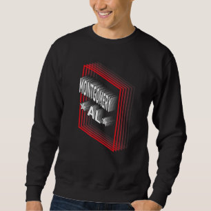 Retro Vaporwave Montgomery Alabama AL Sweatshirt