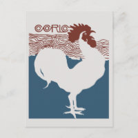 Retro vector art nouveau French magazine cover