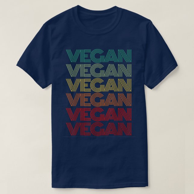 Retro VEGAN Plant Based Power Kale'd It Veganism 6 T-Shirt (Design Front)