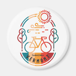 Retro Vermont Bike Trail Magnet