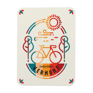 Retro Vermont Bike Trail Magnet