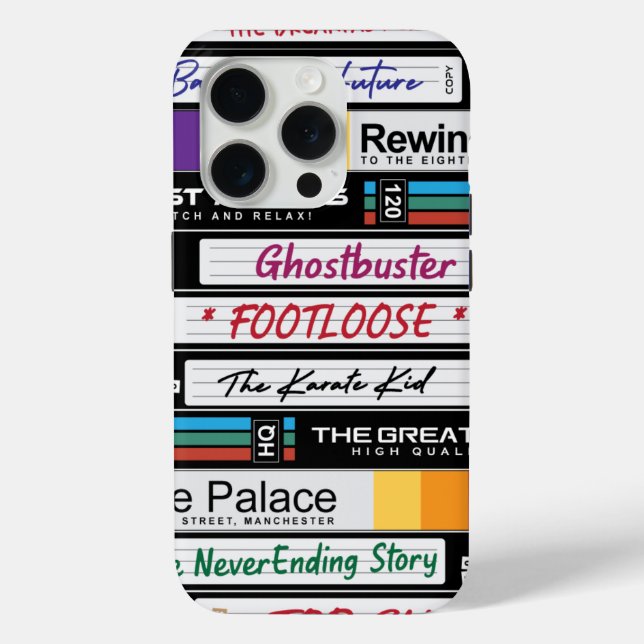 Retro VHS 80's Movies Case-Mate iPhone Case (Back)