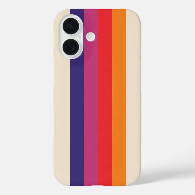 Retro VHS stripe Case-Mate iPhone Case (Back)