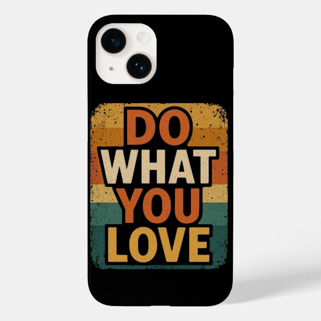 Retro Vibes – Do What You Love Case-Mate iPhone Case (Back)