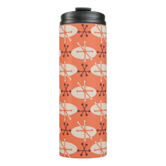 Retro Vibes: Geometric Burst Pattern Thermal Tumbler
