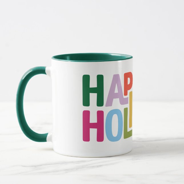 Retro Vibes Holiday Mug (Left)