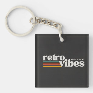 retro vibes  keychain