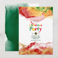 Retro Vibes with Alcohol Ink Flair Christmas Party