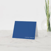 Retro Vibrant Blue Minimalist Personalized Name