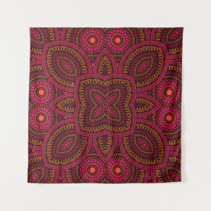 Retro victorian majolica tile seamless pattern. Et Tapestry
