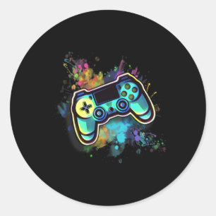 Retro Video Game Controller For Men1  Classic Round Sticker