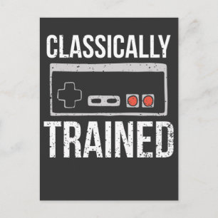 Retro Video Game Controller Gaming Nerd Postcard