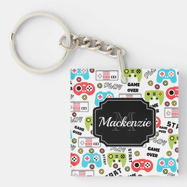 Retro Video Game Keychain (Front)